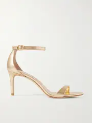 [Stuart Weitzman] Stuart Weitzman - Nudistarc Metallic Leather Sandals - Gold - US9 US 9 Gold