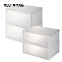 在飛比找PChome24h購物優惠-【MUJI 無印良品】PP衣裝盒4件組(橫式/深型/3A/2