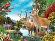 SunsOut Summer Pond 500 Piece Jigsaw Puzzle By Rafael Trujillo