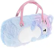 [VALICLUD] Versatile Eyeglass Case with Bear Handle Hard Shell Glasses Storage Bag for Kids Women for Travel School