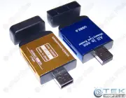 2 Aluminum Case USB 2.0 Memory Card Adapter All-in-One Reader/Writer Flash Drive