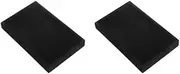 VONNST 2pcs Black Velvet Jewelry Organizer Tray, Bracelet Display Stackable Earring Storage Trays for Dresser and Drawer for Rings Necklace