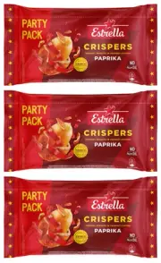 3 ESTRELLA CRISPERS PAPRIKA Flavor Crunchy Coated Peanuts Snacks Bags 260g 9.1oz