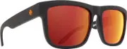 SPY DISCORD DALE JR MTTE BLCK/HPPY GREY GREEN/ORANGE SPECTRA MIRROR SUNGLASSES.