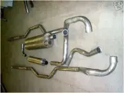 1968-1969 CADILLAC ELDORADO EXHAUST SYSTEM, ALUMINIZED WITH RESONATOR