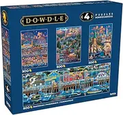 Buffalo Games - Eric Dowdle - 4 X 1 Multipack - Dowdle 4 in 1 Multipack - Multipack Jigsaw Puzzles for Adults - Challenging Puzzle Perfect for Game Nights - Finished Size Varies