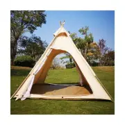 Latourreg 2 Person Outdoor Camping of 2M Canvas Camping Pyramid Tent Large Ad...