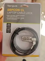 TARGUS DEFCON LAPTOP COMBINATION CABLE LOCK 6.5 FT