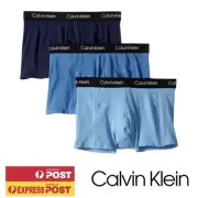 CALVIN KLEIN CK Men's Cotton Fit Trunk Underwear 3-Pack - S M L XL