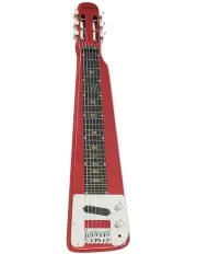 [Karrera] 6-String Steel Lap Guitar in Metallic Red