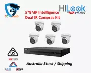 HiLook 5 x8MP IPC-T282H-MU Camera with IntelliSense, Built-in Mic, 8CH 4K NVR
