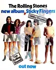 1971 Rolling Stones Sticky Finger Album Magazine Promo Ad Jagger 8x10 Photo