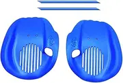 2 Pieces Swimming Hand Paddles Swim Paddle Gloves Flat Gear Professional Webbed Finger Flippers for Beginners Kids Adults Men