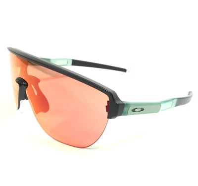 Oakley Sunglasses CORRIDOR OO9248 Matte Black Clear Green with Red Shield Lens