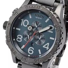 BRAND New Nixon A083-2340 51-30 chrono gunmetal dark blue men's watch A083-2340