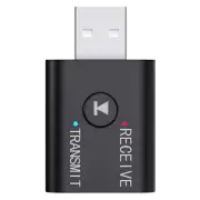 Portable Bluetooth 5.0 Transmitter Receiver 3.5mm AUX USB 2 in 1 Stereo6581