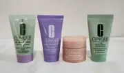Clinique 4 Pieces- 7 day scrub all about clean take the day off moisture surge