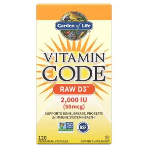 Vitamin Code 純天然維他命 D3 2000IU－120 粒