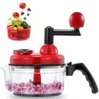 Hand Food Chopper, Quick Manual Vegetable Processor, Easy To Clean Rotary Dic...