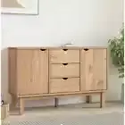 vidaXL Sideboard OTTA 113.5x43x73 cm Solid Wood Pine 2BB