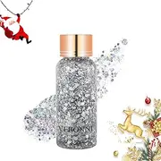 VERONNI Silver Body Glitter Gel,Sequins Liquid Eye Shadow Glitter Face Gel Festival Glitter Cosmetic Face Hair Nails Makeup, Long Lasting Sparkling Gel for Festival Party Decoration Makeup (01)