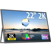 UPERFECT 22" 2K Portable Monitor 2560x1440 FreeSync IPS HDR Large Gaming Display