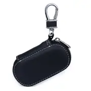 Universal Leather Crocodile Texture Waist Hanging Zipper Wallets Key Holder Bag (No Include Key)(Black)