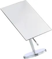 Women's Makeup Mirror with Stand 180 Degree Rotating Vanity Desk Mirror Silver Table Mirror for Skincare