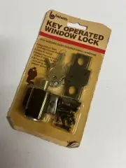 Vintage Belwith 1420 Key Operated Window Lock Brown For Wooden Sash 1980's NEW