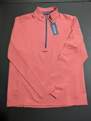 NWT MEN'S VINEYARD VINES JIM NANTZ PULLOVER, SIZE: S, COLOR: RED HEATHER (M4)