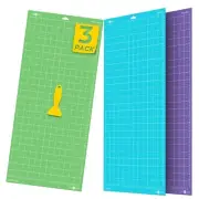 Cutting Mat for Cricut, 3 Pack Cutting Mat 12x24(StandardGrip, LightGrip, Str...