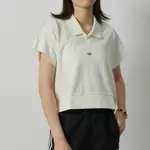 ADIDAS OG POLO SHIRT 女 米白色 運動 休閒 短版 POLO衫 短袖 IJ5224