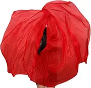 [CekoCk] Sequin Skirt，Belly Dancer Skirt, Dance Ribbons,Silk Fans,Adult Children Silk Solid/Gradient Color Belly Dance Veil Belly Dance Practice Performance Silk Scarf 250X114cm (Color : Sk008)