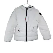 Spyder Womens Size L Puffer Jacker Coat White ProWeb-Wind ThermoWed FlexWeb $199