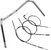 H022-014C Handleset 300 Drop End Chrome Plated
