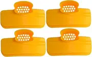 Vaguelly 2sets Reusable Spill Soup Spout Funnel for Easy Liquid Pouring High Temperature Resistant for Round Pots and Bowls Creative Kitchen Gadget 2pcs*2
