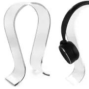 Geekria Acrylic Omega Headphone Stand for On-Ear Headset (Clear)