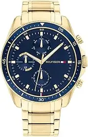 [Tommy Hilfiger] Men's Parker 1791834 Watch, Navy, 44 mm