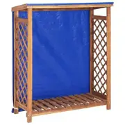 Firewood Storage Shed 105x38x118 cm Solid Acacia Wood