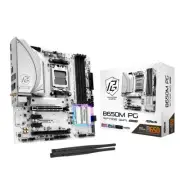 New ASRock B650M PG RIPTIDE WIFI White AM5 Micro-ATX Motherboard, DDR5