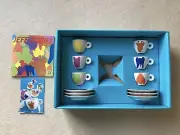 Jeff Koons ILLY Collection 2001 Espresso Cups Original Packaging Complete Set