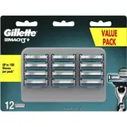 Genuine Gillette Mach3+ Blades 12 Pack