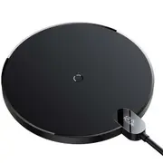 Baseus Digital LED 15W Fast Charging Wireless Phone Charge Pad Type-C USB - Black