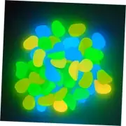 0.8-1.2" Big Rainbow Multicolor Glow in The Dark Rocks, Big Colored GLOWROCK005