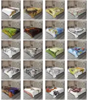 Ambesonne Dragon Print Flat Sheet Top Sheet Decorative Bedding 6 Sizes
