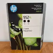 HP 952XL High Yield Ink Cartridge, Black, 2-count 2k Pages Per Cart
