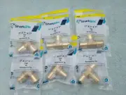 6 New PEX Sharkbite 1" x 1" x 1" Brass Barb Crimp Tee UC374LFA NOS