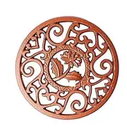 Cast Iron Trivet Decorative Mat- Heavy Duty Hot Pot Holder Pads, Placemat with