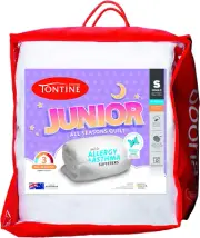 Junior All Seasons Quilt, Single, Light Weight, Cotton Cover, anti Microbial Pro