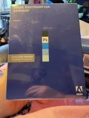 Adobe Photoshop CS4 Extended For Windows 2 Disc w/ Serial Number Academic Legacy